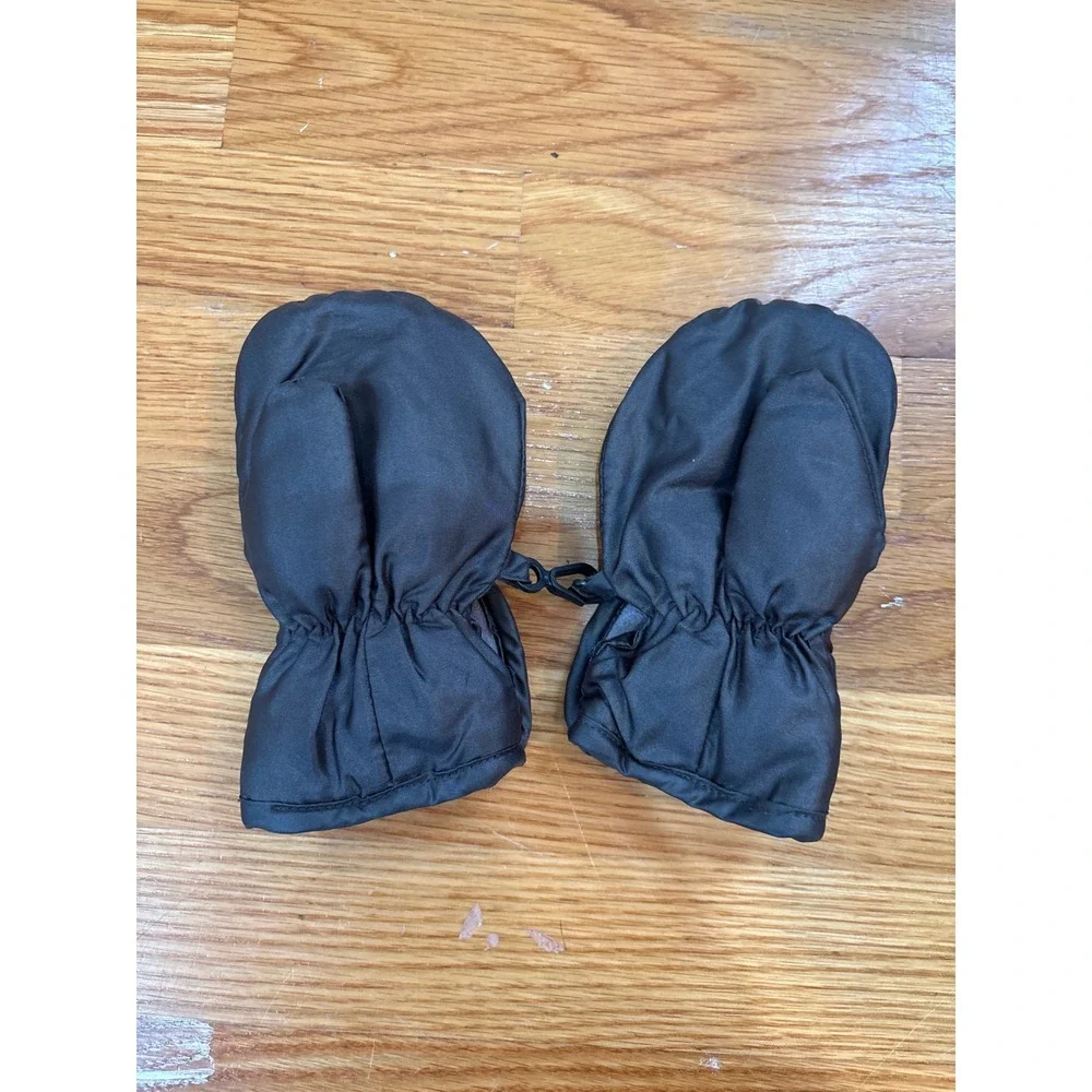 7 A.M. ENFANT Classic Mittens Black MT212-L‎ Toddler Kids 1-2T Winter